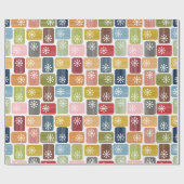 Gestreepte rechthoeken cadeaupapier (Vlak)