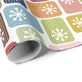 Gestreepte rechthoeken cadeaupapier (Rol Hoek)