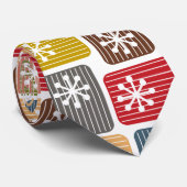 Gestreepte rechthoeken stropdas (Opgerold)