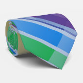 Gestreepte regenboog gekleurd stropdas (Opgerold)