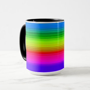 Gestreepte regenboog mok