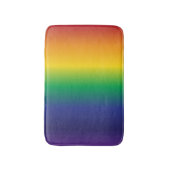 Gestreepte regenbooggradiënt badmat (Voorkant Verticaal)