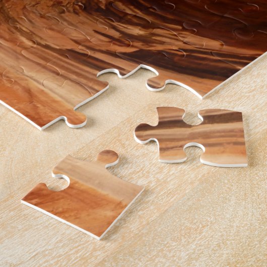 Gestreepte Rock of Double Arch Alcove I van Zion Legpuzzel (Zijkant)