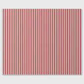 Gestreepte rode en witte lijnpatroon cadeaupapier (Vlak)