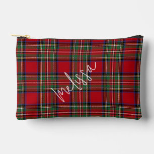 Gestreepte Rode Groene Schrift Stewart Tartan Etui