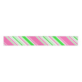 Gestreepte roze en groen grosgrain lint (Voorkant)