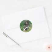 Gestreepte Skunk Sticker (Envelop)