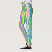 gestreepte snoep leggings regenboogbeschermhuls (Links)