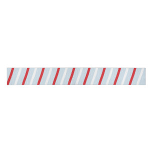 Gestreepte snoepriet Blauw Rood Grosgrain Lint