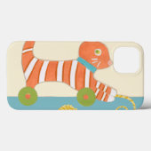 Gestreepte Speelgoed Kat met Kok van Koord Case-Mate iPhone Case (Achterkant (horizontaal))