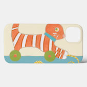 Gestreepte Speelgoed Kat met Kok van Koord Case-Mate iPhone Case (Achterkant (horizontaal))