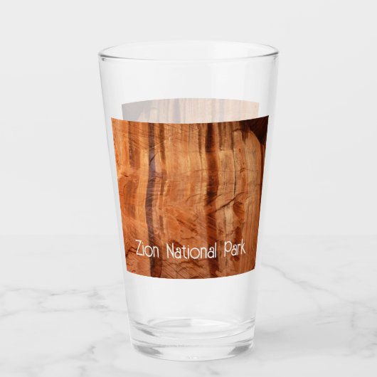 Gestreepte steen van Double Arch Alcove II bij Zio Glas (Voorkant)