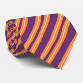 Gestreepte Stropdassen voor mannen | PAARSE STROPD (Opgerold)