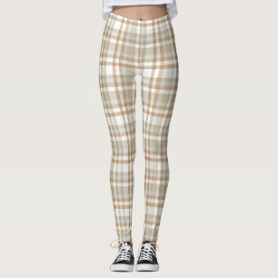 Gestreepte tartan gevarieerd patroon leggings