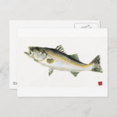 Gestreepte tas briefkaart (Voorkant / Achterkant)