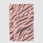 Gestreepte tijgerpatroon golfhanddoek (Voorkant)