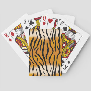 Gestreepte tijgerpatroon pokerkaarten