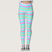 Gestreepte tonijn leggings (Voorkant)