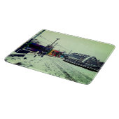 Gestreepte tram, met brug snijplank (Hoek)