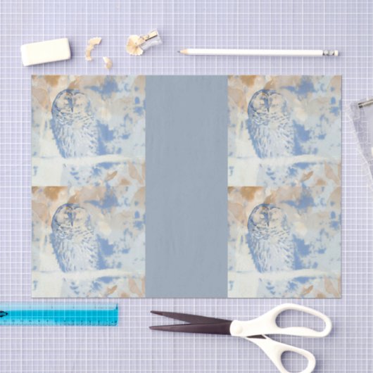 Gestreepte uil bewerken tissuepapier (Craft)