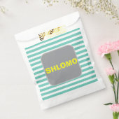 Gestreepte upsherin party-voorkeurzakken bedankzakje (Gezegeld)