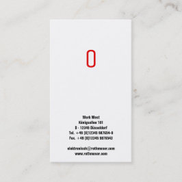 Gestreepte Visitekaartje