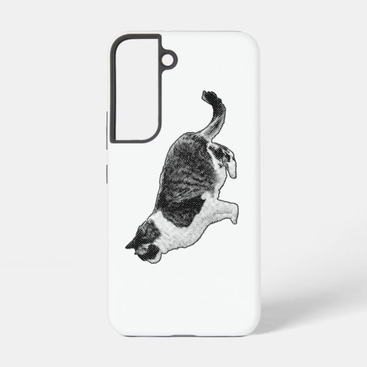 Gestreepte vriend, stabiele vorm samsung galaxy hoesje (Achterkant)