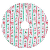 Gestreepte Waterverf Candy Canes + Pepermunt Snoep Kerstboom Rok (Voorkant)