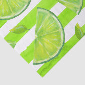 Gestreepte Waterverf Limoen Tissuepapier (Detail)