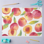 Gestreepte Waterverf perziken Fruit Tissuepapier (Craft)