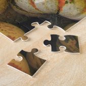 Gestreepte Witte Gourds in een Markt Legpuzzel (Zijkant)