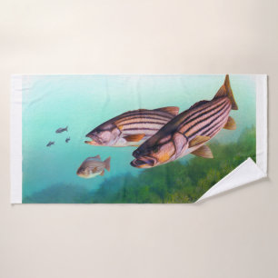 Gestreepte Zeebaars Handdoek
