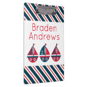 Gestreepte zeilboten, aangepast klembord (Rechts)