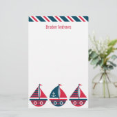 Gestreepte zeilboten, speciaal ontworpen om te wor (Staand voorkant)