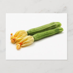 Gestreepte zucchini briefkaart