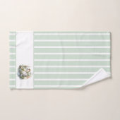 Gestreeptte Zwaan en Bloem Bad Handdoek (Handdoek)