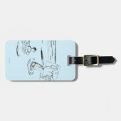 Gestrengeld Bagagelabel (Voorkant horizontaal)