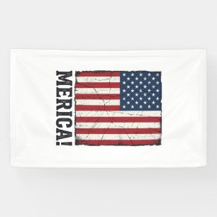 Gestressedde Merica Vlag Patriottische Vector T-sh Spandoek