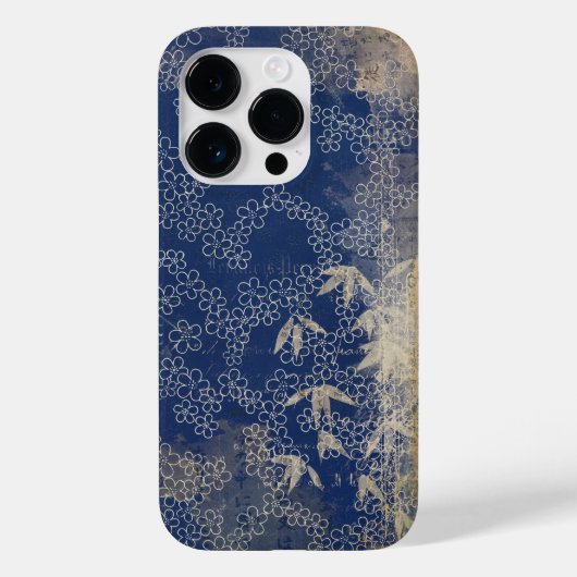 gestrest Japans papier bamboe en bladeren Case-Mate iPhone Case (Achterkant)