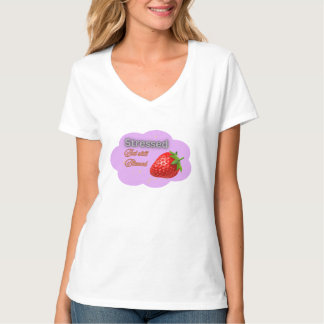 "Gestrest Maar Toch Gezegend Aardbei T-Shirt" T-shirt