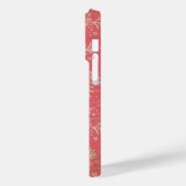 gestreste japanse bloemen en bladeren Case-Mate iPhone case (Achterkant / Links)