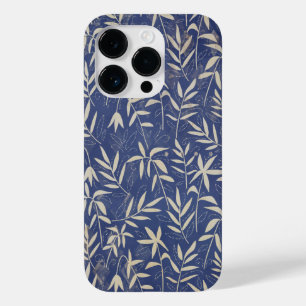 gestreste japanse bloemen en bladeren Case-Mate iPhone 14 pro hoesje