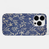 gestreste japanse bloemen en bladeren Case-Mate iPhone case (Achterkant (horizontaal))