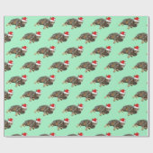 gestripte tablet met Santa Hat Cadeaupapier (Vlak)