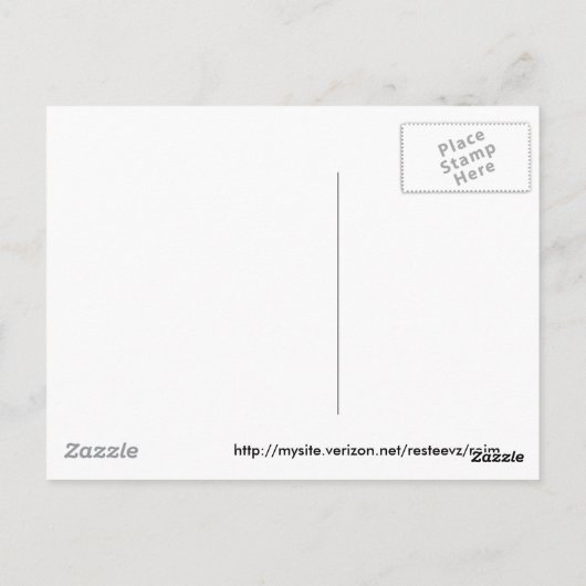 Gestripte Vos Briefkaart (Achterkant)