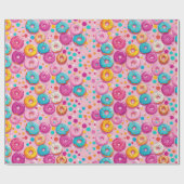 Gestrooide lekkernijen donut inpakpapier (Vlak)