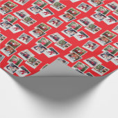 Gestrooide Snapshots Aangepaste Foto Cadeaupapier (Hoek)