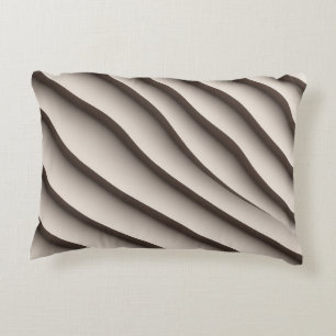 Gestroomlijnd 3D-Sierkussen voor patroonontwerp Accent Kussen