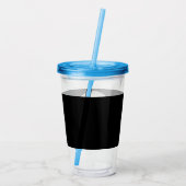 Gestroomlijnd, eigentijds, gepolijst en aanpasbaar acryl drinkbeker (Achterkant)