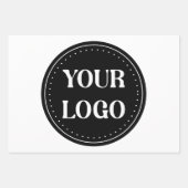 Gestroomlijnd, eigentijds, gepolijst en aanpasbaar inpakpapier vel (Voorkant)